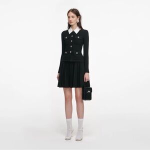 Self-Portrait NWOT Embellished pleated minidress